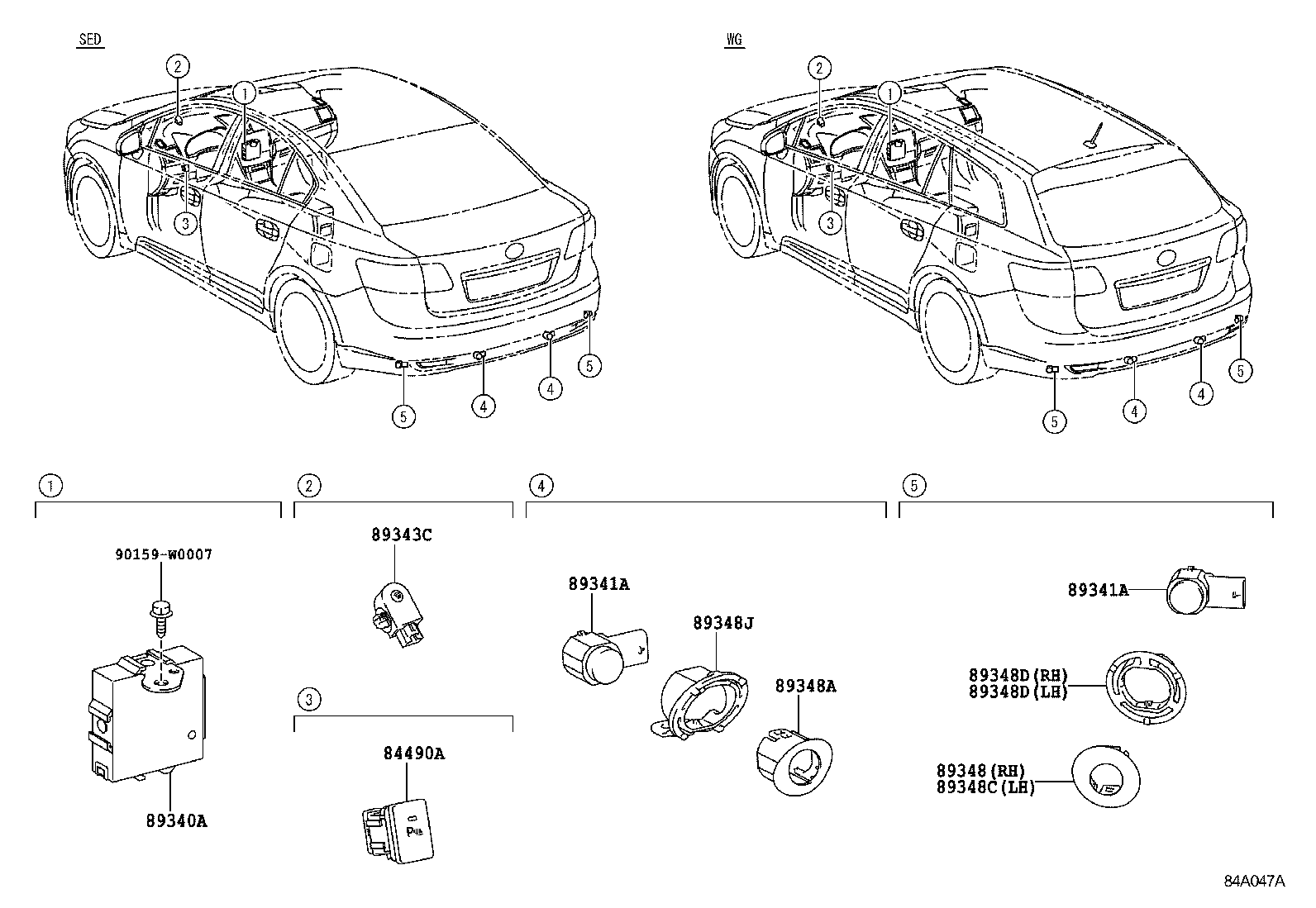 TOYOTA 89341-05010-C0 - Sensor, ajutor parcare aaoparts.ro