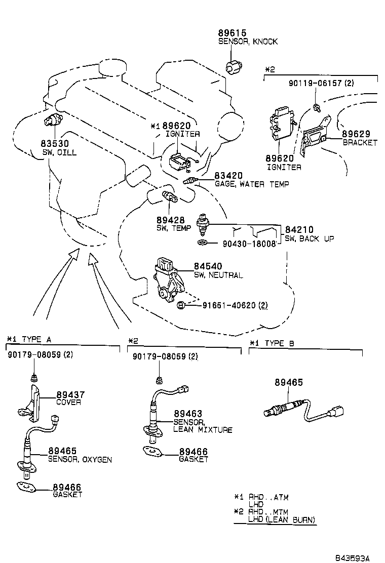 TOYOTA 89465-20300 - Sonda Lambda aaoparts.ro