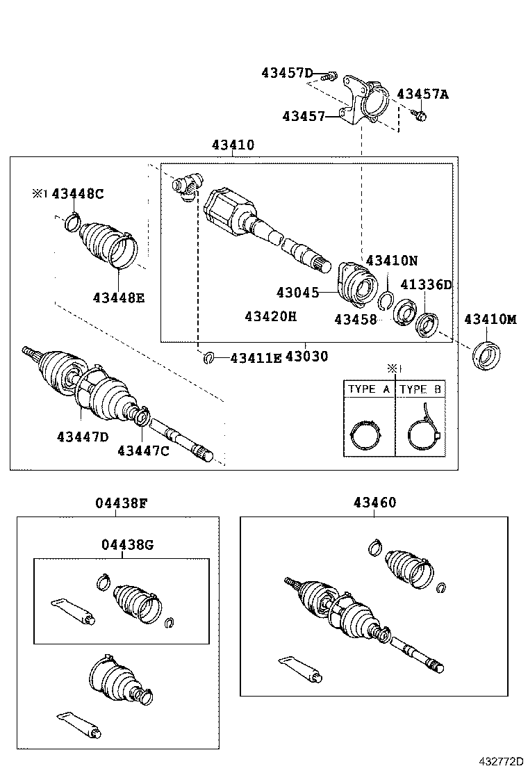 TOYOTA 42345-42110 - Colier aaoparts.ro