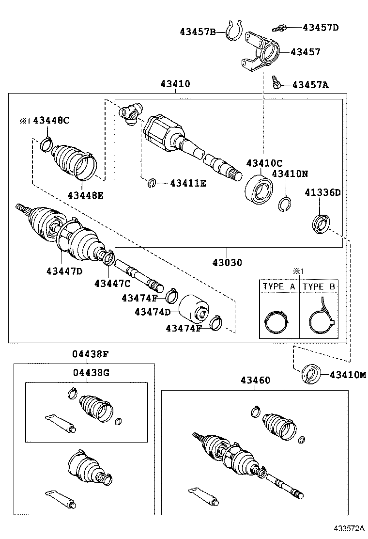 TOYOTA 42345-42110 - Colier aaoparts.ro