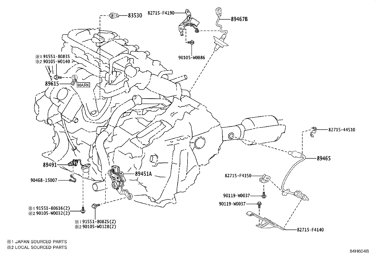 TOYOTA 89467-47030 - Sonda Lambda aaoparts.ro