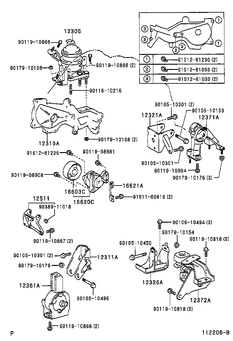 TOYOTA 1237227020 - Suport motor aaoparts.ro