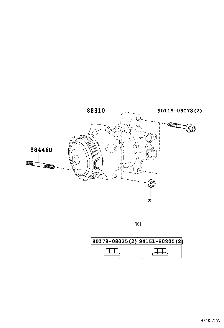 TOYOTA 88310-42510 - Compresor, climatizare aaoparts.ro