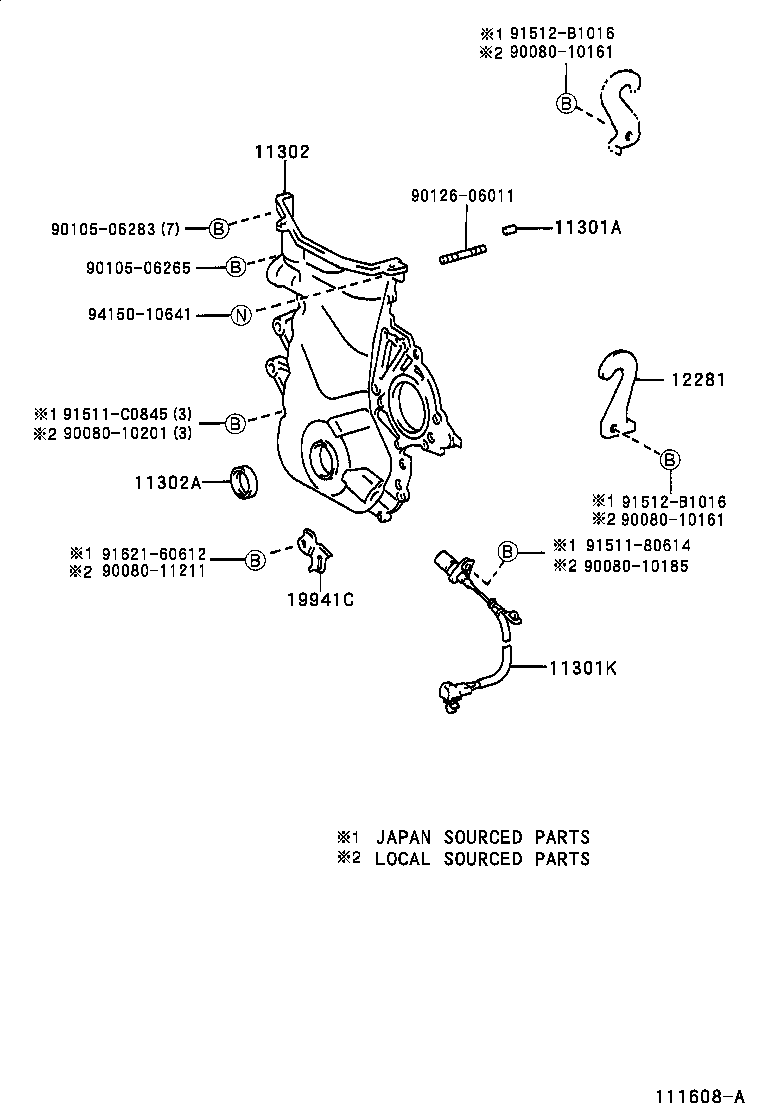 TOYOTA 90919-05030 - Senzor impulsuri, arbore cotit aaoparts.ro