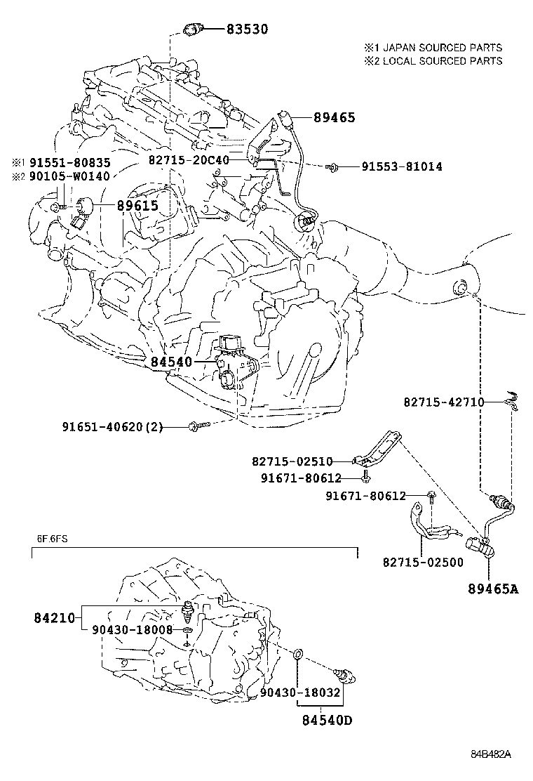 TOYOTA 89467-12030 - Sonda Lambda aaoparts.ro