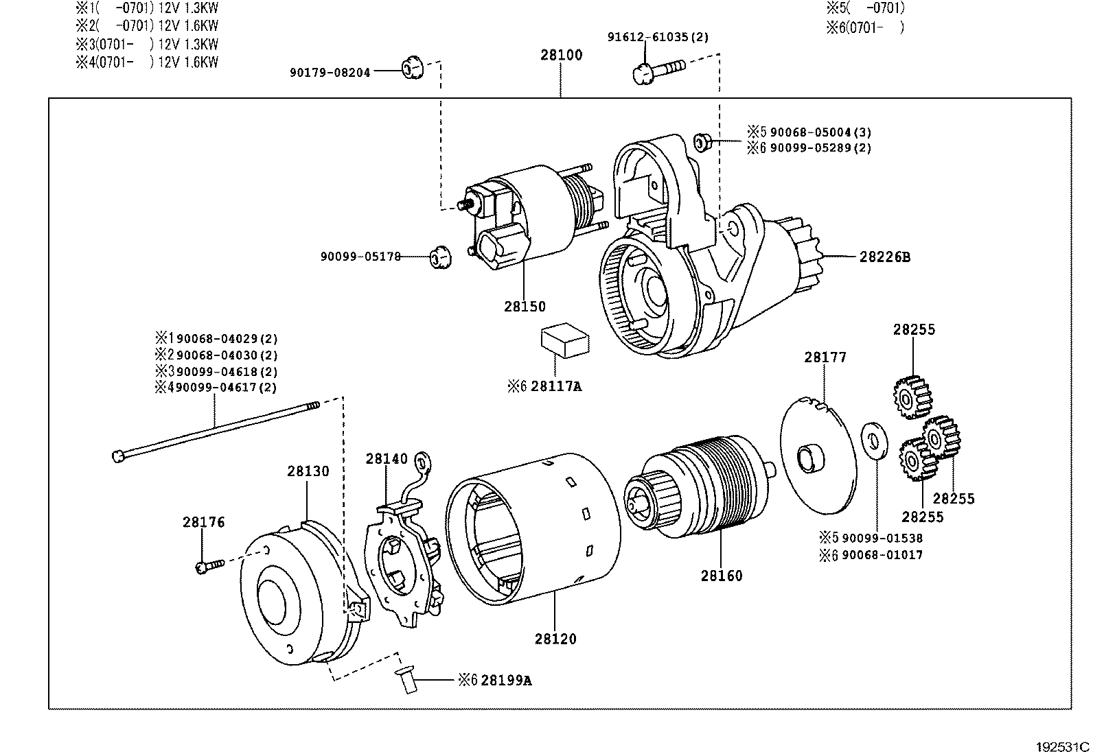 TOYOTA 281000H110 - Starter aaoparts.ro