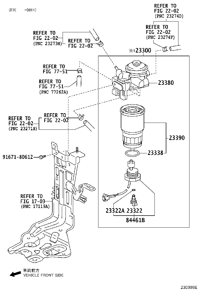 TOYOTA 23390-33020 - Filtru combustibil aaoparts.ro
