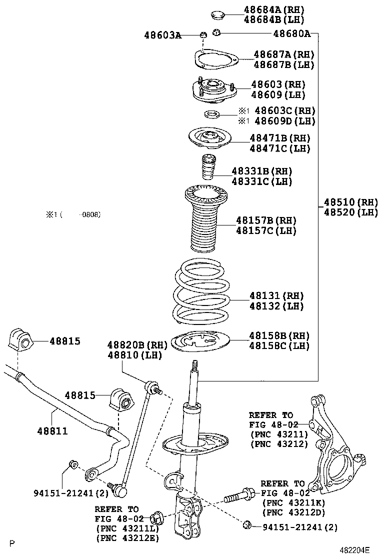 TOYOTA 48520-80072 - Amortizor aaoparts.ro