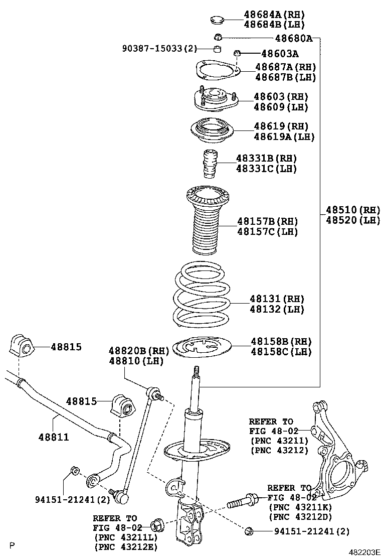 TOYOTA 48520-80072 - Amortizor aaoparts.ro