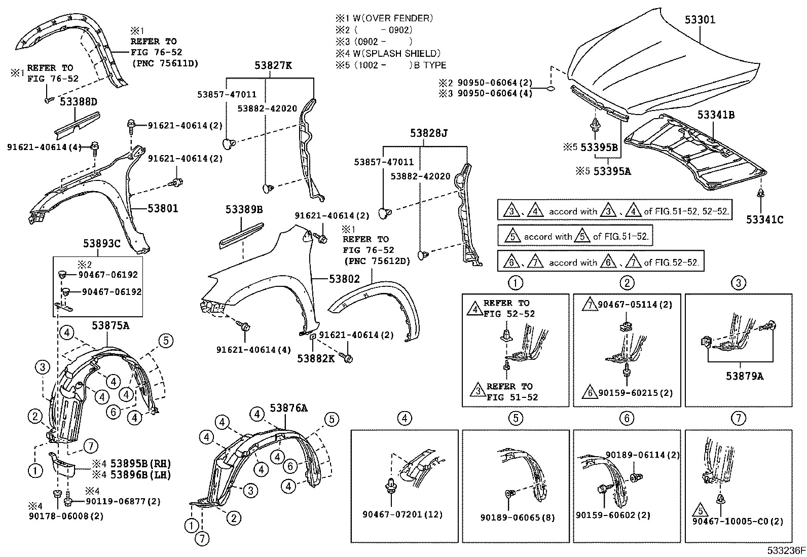 TOYOTA 53812-42240 - Aripa aaoparts.ro