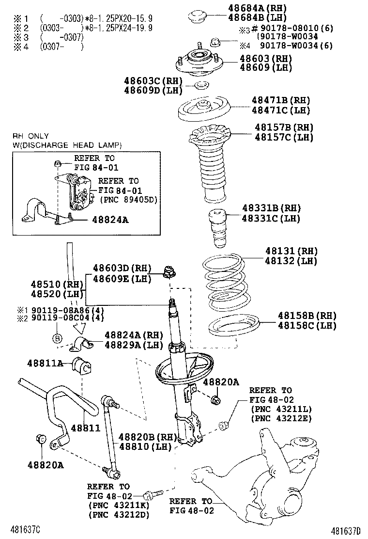 TOYOTA 48815-05110* - Cuzinet, stabilizator aaoparts.ro