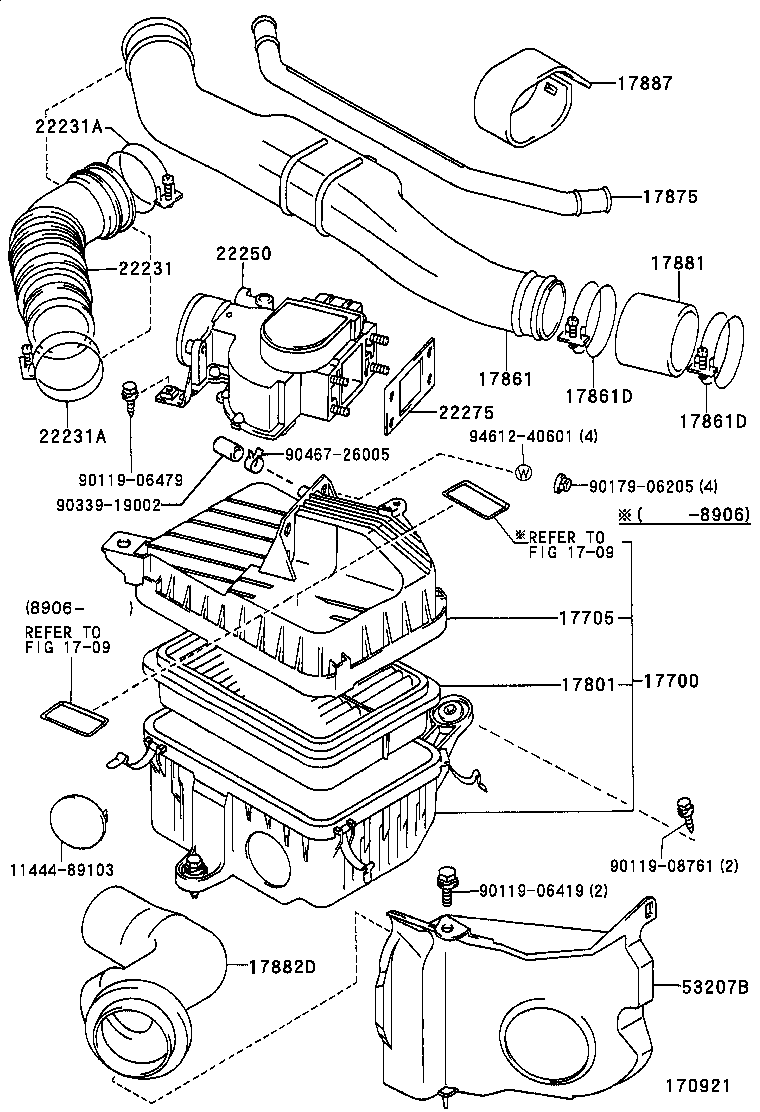 TOYOTA 17801-35020 - Filtru aer aaoparts.ro