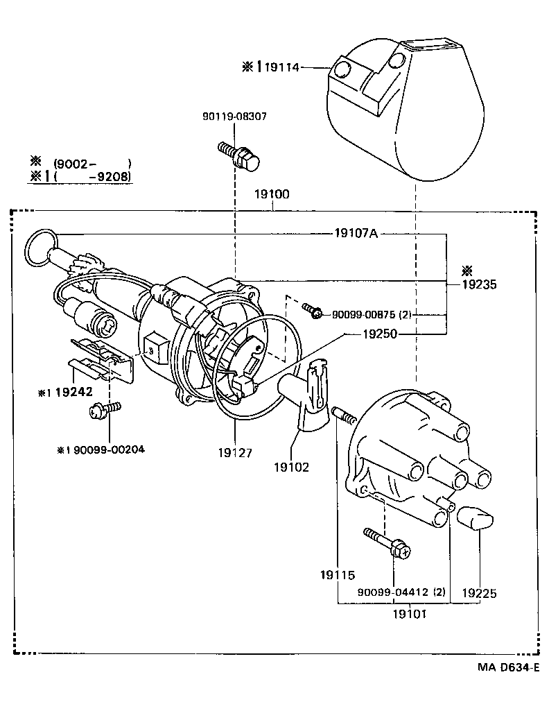 TOYOTA 19102-73021 - Rotor distribuitor aaoparts.ro