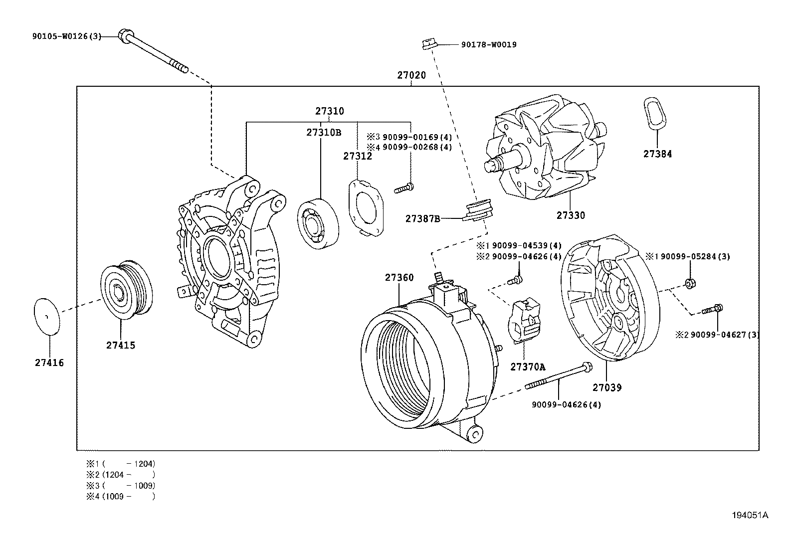 LEXUS 27060-0R070 - Fulie, alternator aaoparts.ro