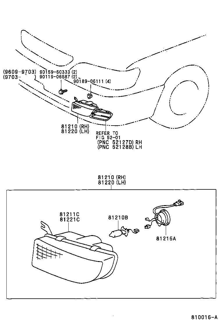 TOYOTA 90981-13018 - Bec, proiector ceata aaoparts.ro