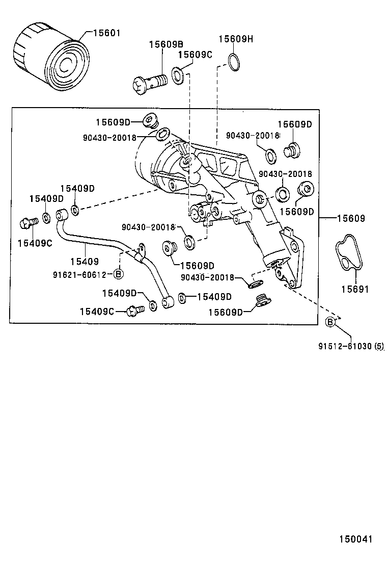 TOYOTA 90915-30003 - Filtru ulei aaoparts.ro
