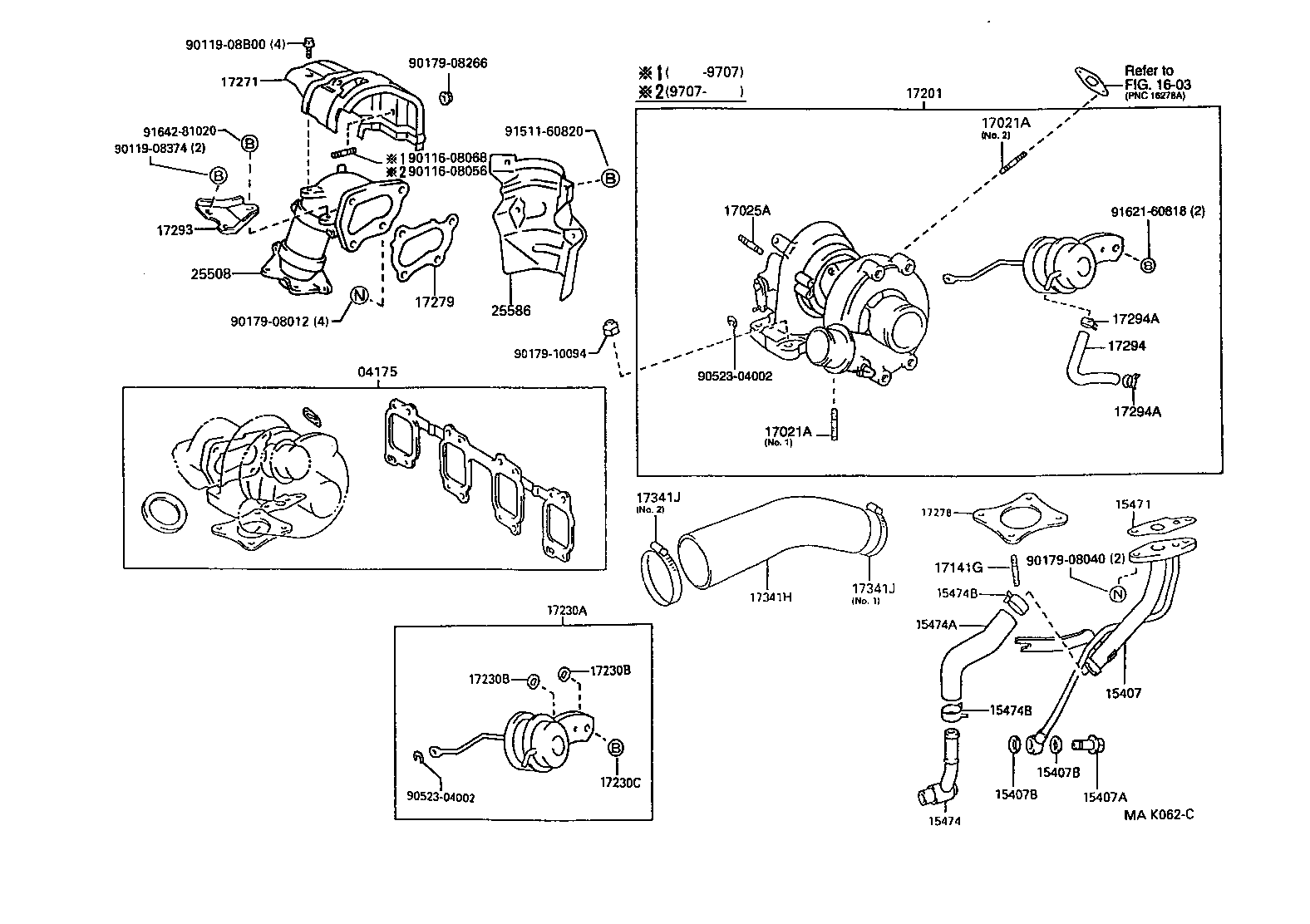 TOYOTA 1547164010 - Garnitura etans., compresor aaoparts.ro