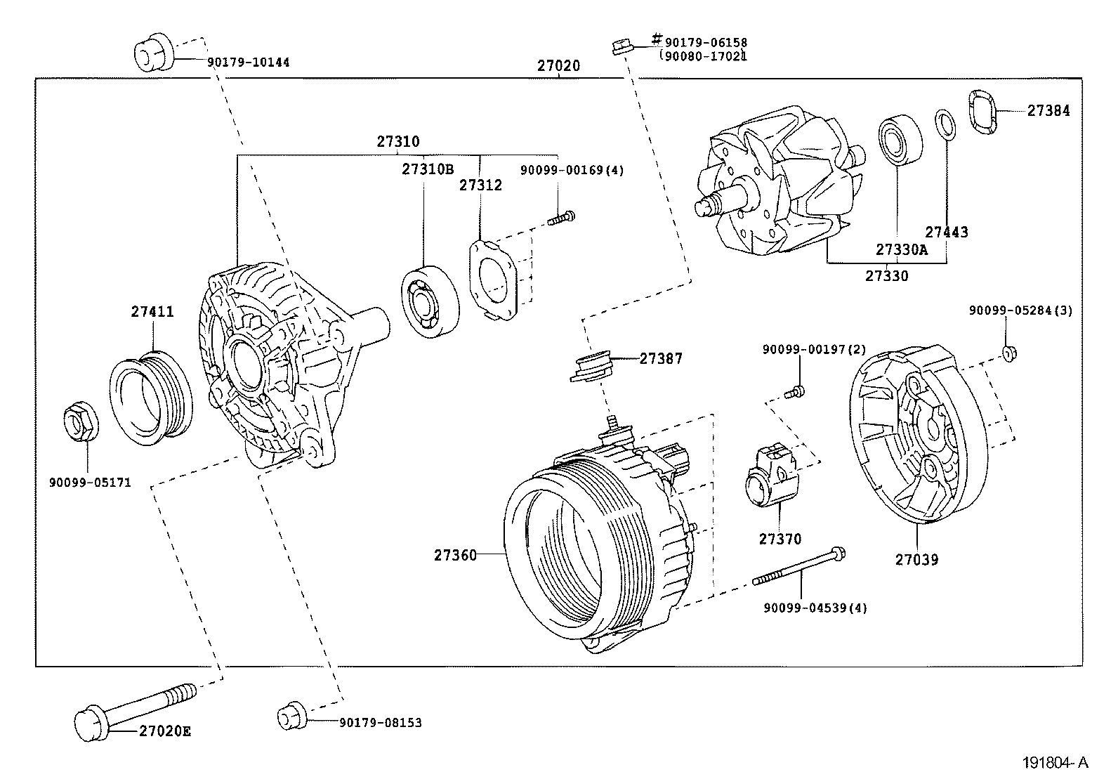 TOYOTA 273700F060 - Suport perii aaoparts.ro