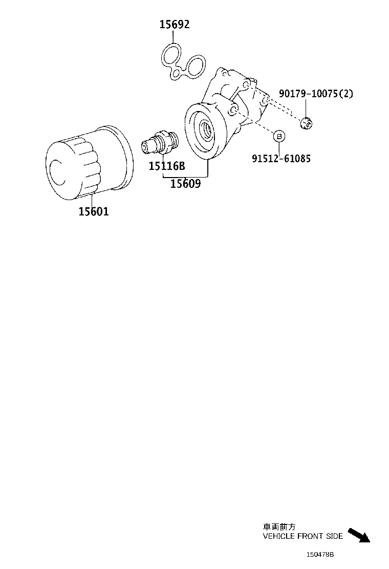 TOYOTA 90915-30003 - Filtru ulei aaoparts.ro