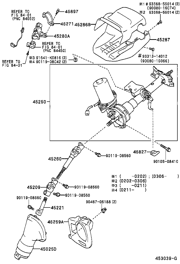 TOYOTA 45209-02011 - Articulatie, arbore de directie aaoparts.ro