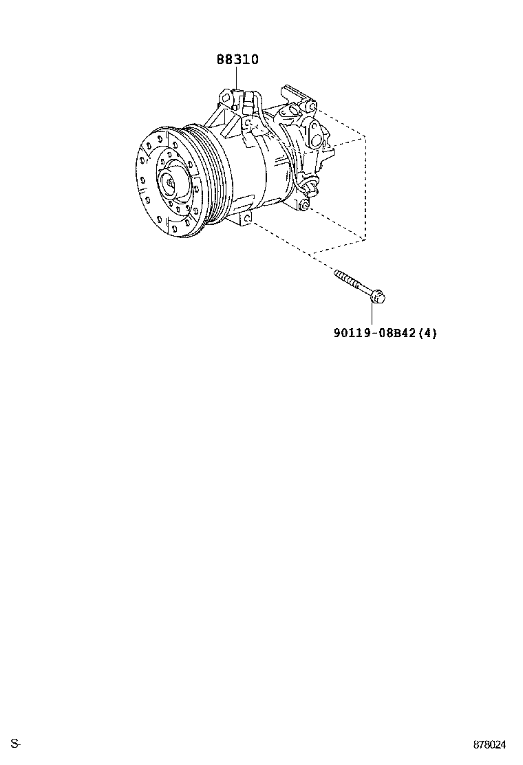 TOYOTA 88310-52481 - Compresor, climatizare aaoparts.ro