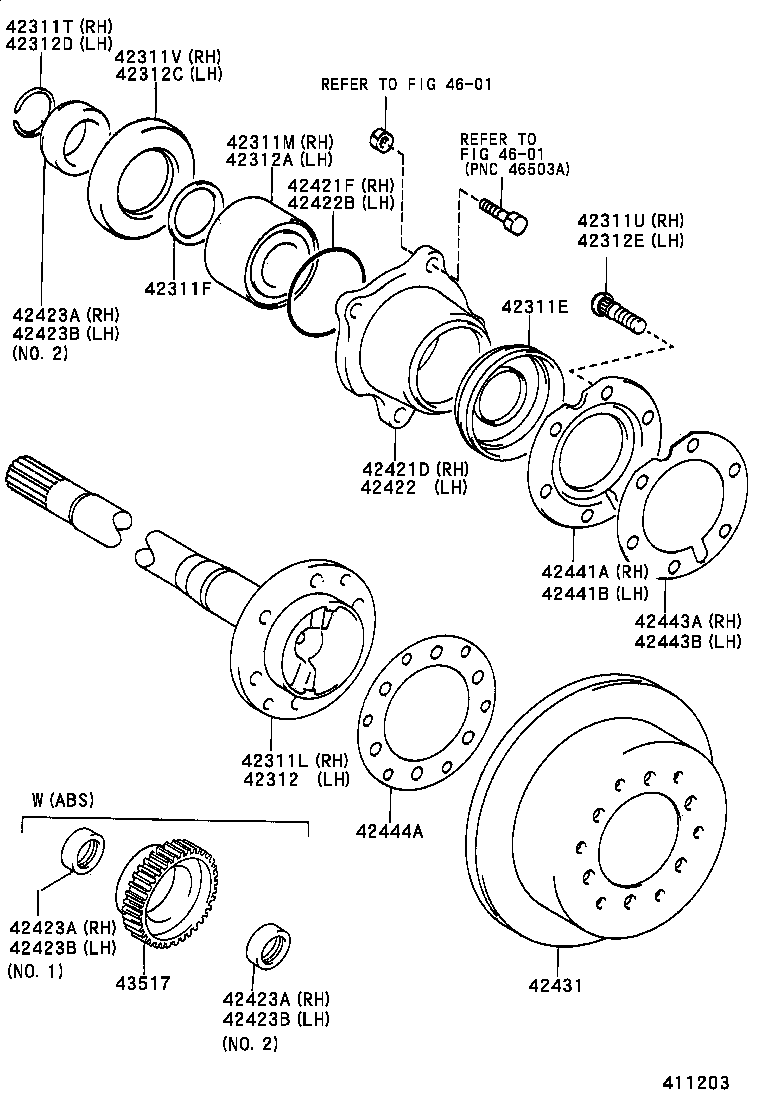 TOYOTA 90520-36045 - Set rulment roata aaoparts.ro