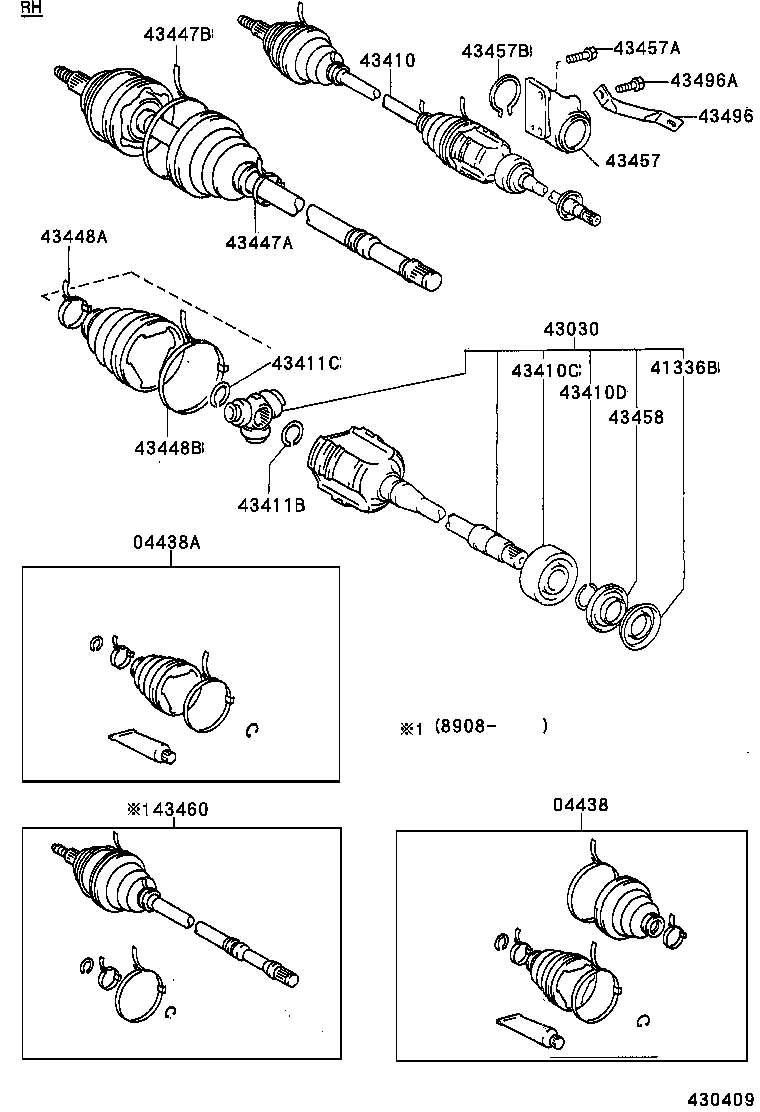 TOYOTA 90369-36001 - Lagar intermediar, ax cardanic aaoparts.ro