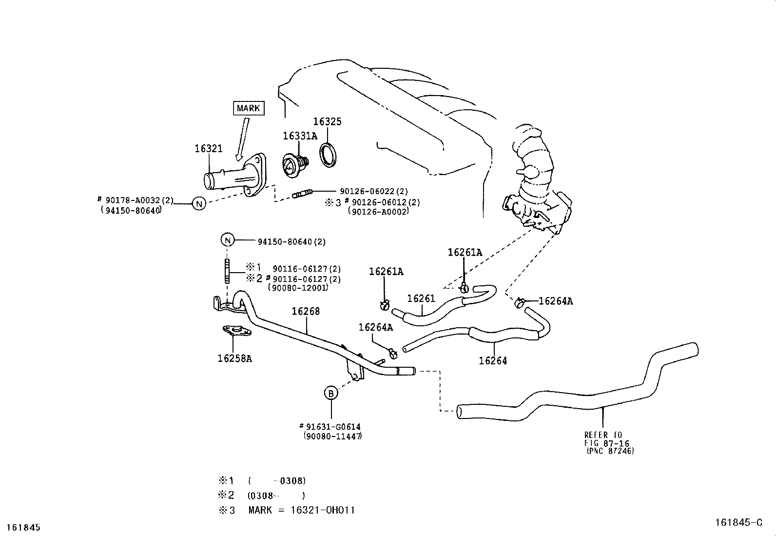 LEXUS 90916-03084 - Termostat,lichid racire aaoparts.ro