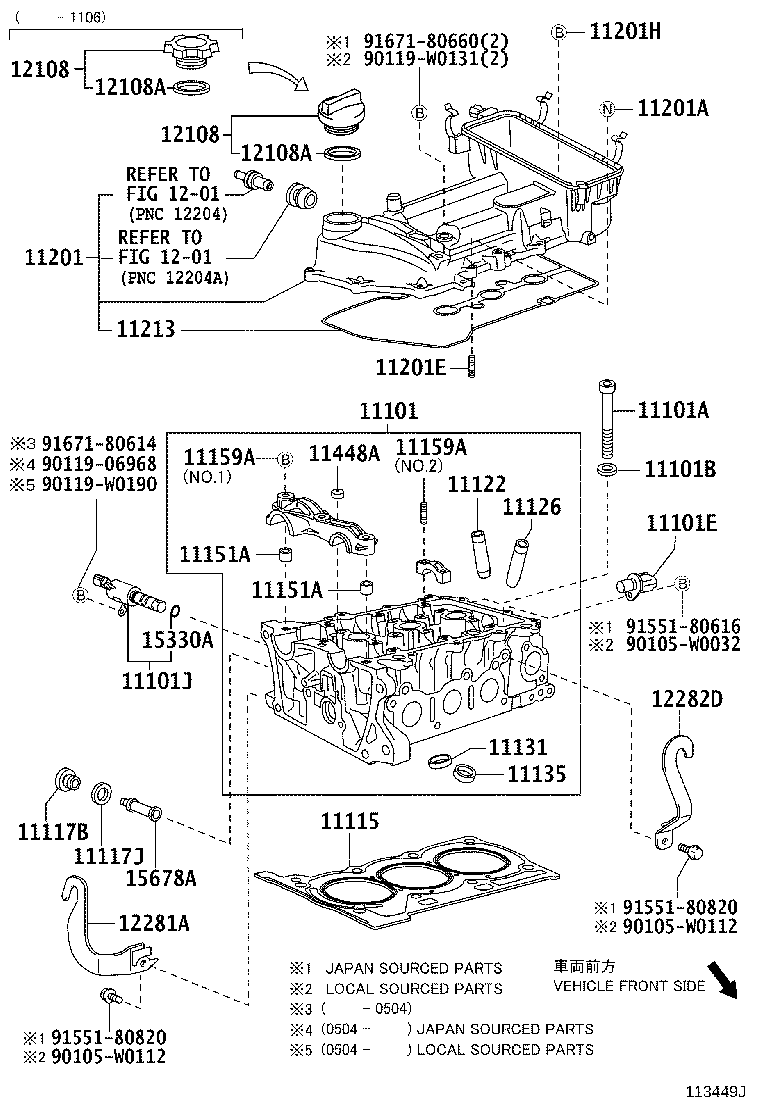 TOYOTA 11213-0Q010 - Garnitura, capac supape aaoparts.ro