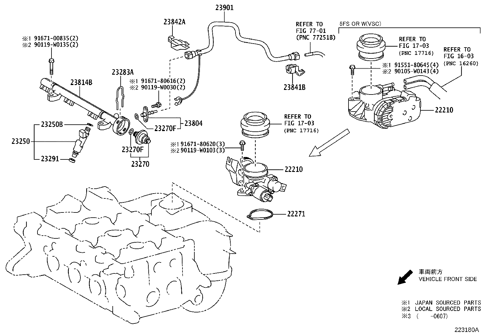 TOYOTA 23291-0J020 - Garnitura aaoparts.ro