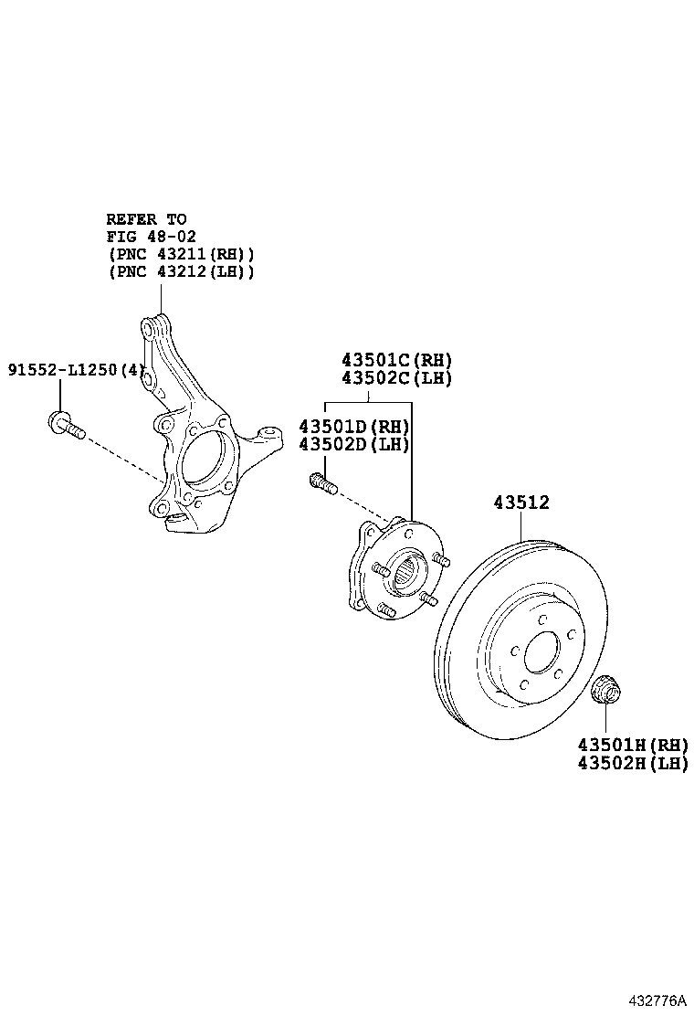 TOYOTA 43512-42100 - Disc frana aaoparts.ro