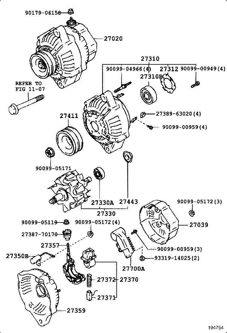 TOYOTA 2733076030 - Rotor,alternator aaoparts.ro