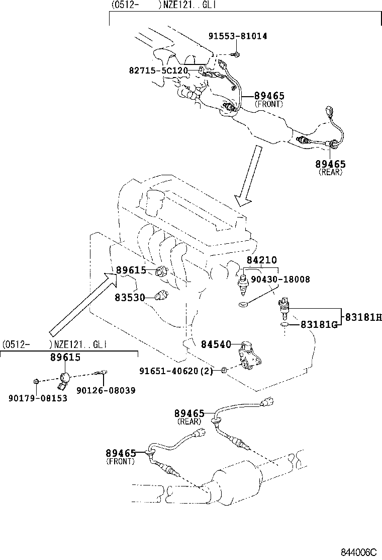 LEXUS 89465-12620 - Sonda Lambda aaoparts.ro
