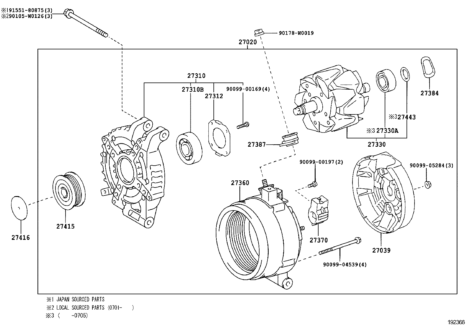 TOYOTA 27060-0G021 - Generator / Alternator aaoparts.ro