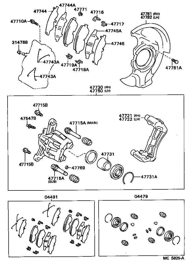 TOYOTA 04491-06040 - Set placute frana,frana disc aaoparts.ro