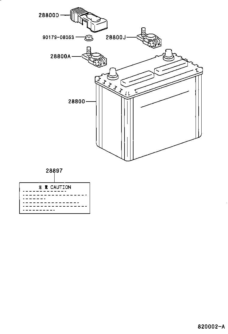 TOYOTA 28800 64010 - Baterie de pornire aaoparts.ro