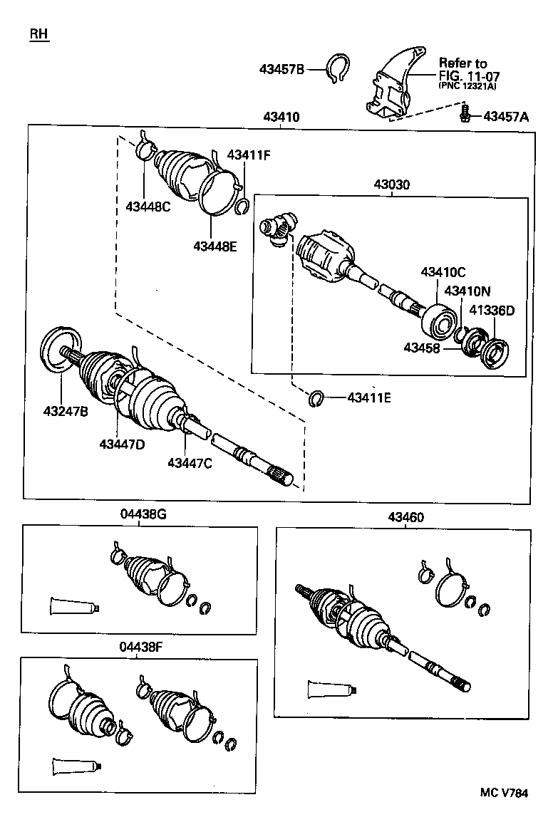 TOYOTA 90369-36001 - Lagar intermediar, ax cardanic aaoparts.ro