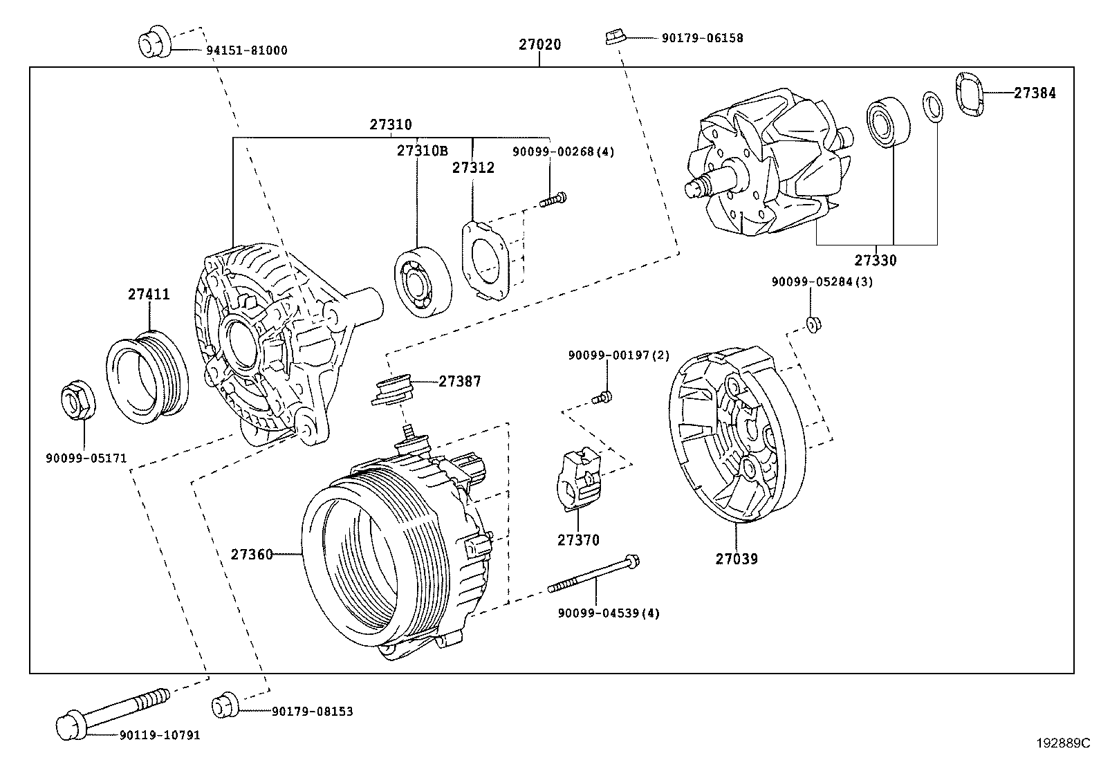 TOYOTA 27370-58460 - Suport perii aaoparts.ro