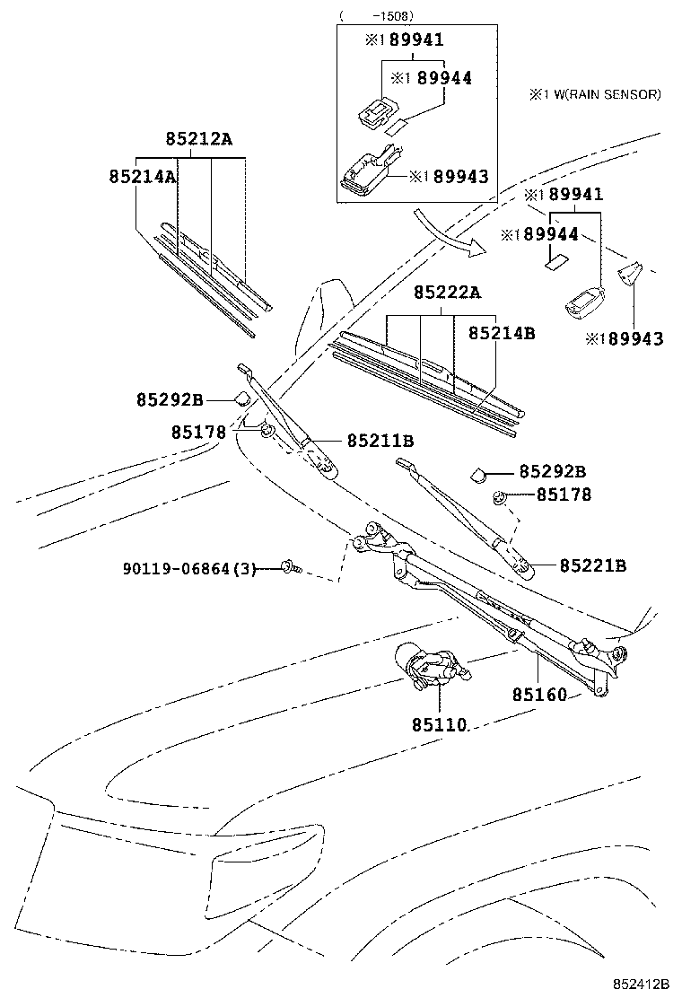LEXUS 85222-42110 - Lamela stergator aaoparts.ro