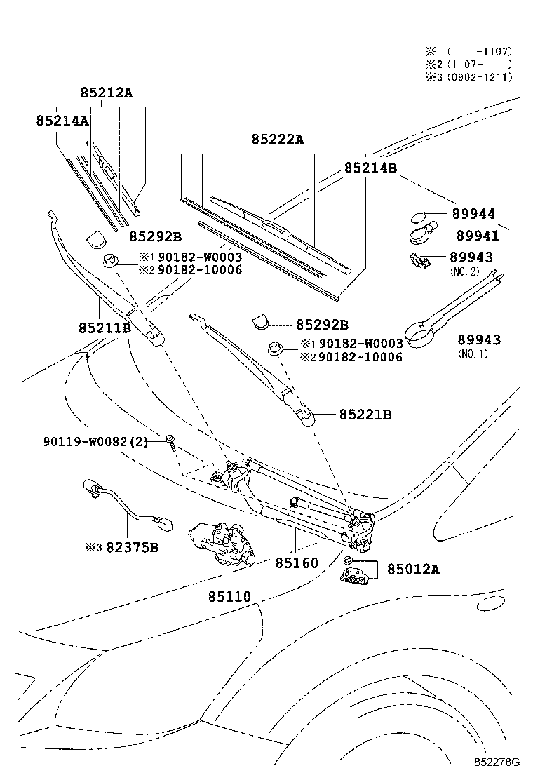 TOYOTA 85214-02230 - Lamela stergator aaoparts.ro