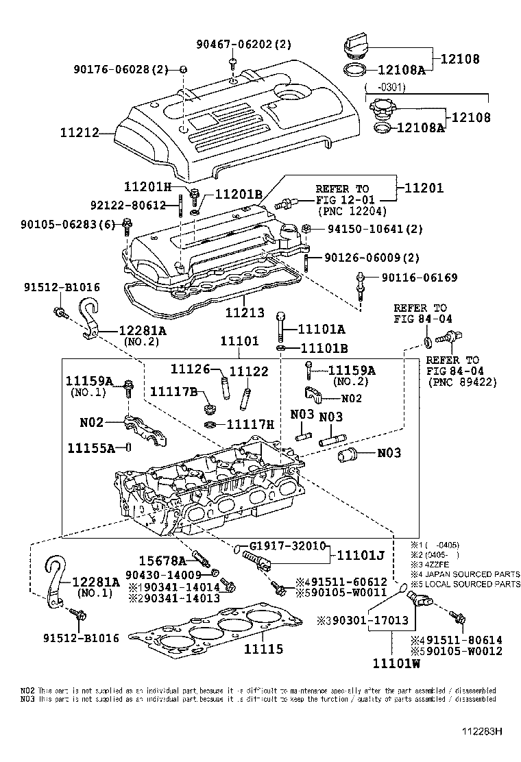 TOYOTA 90910-02152 - Set surub, chiulasa aaoparts.ro