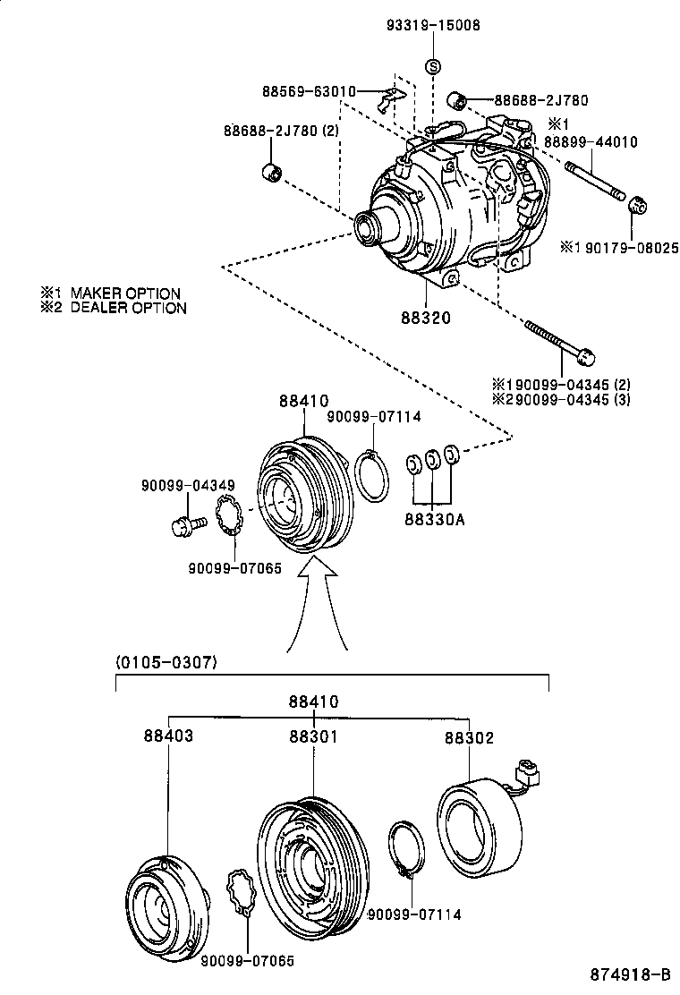 TOYOTA 88320-42110 - Compresor, climatizare aaoparts.ro