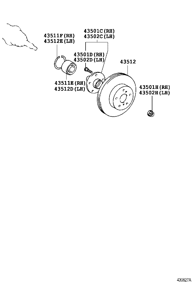 TOYOTA 90521-88001 - Set rulment roata aaoparts.ro