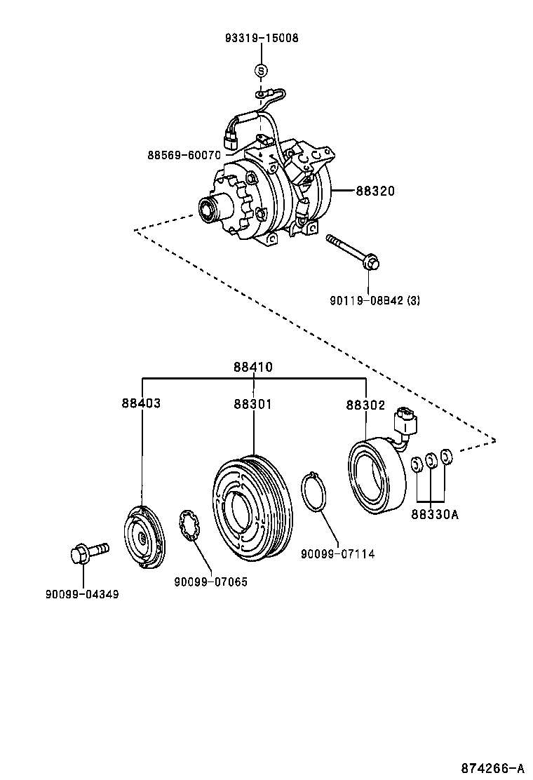 ACAUTO AC-04DN05 - Bobina, ambreiaj magnetic compresor aaoparts.ro