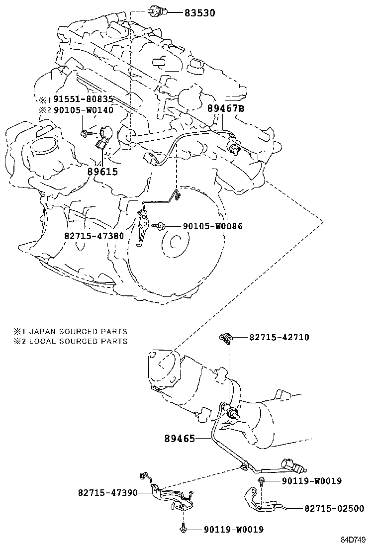 TOYOTA 89465-02380 - Sonda Lambda aaoparts.ro