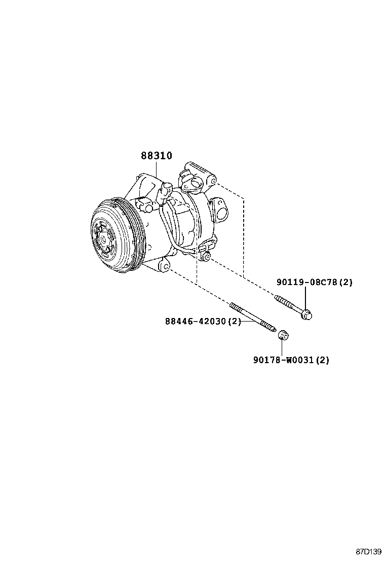 Subaru 8831002830 - Supapa regulatoare, compresor aaoparts.ro