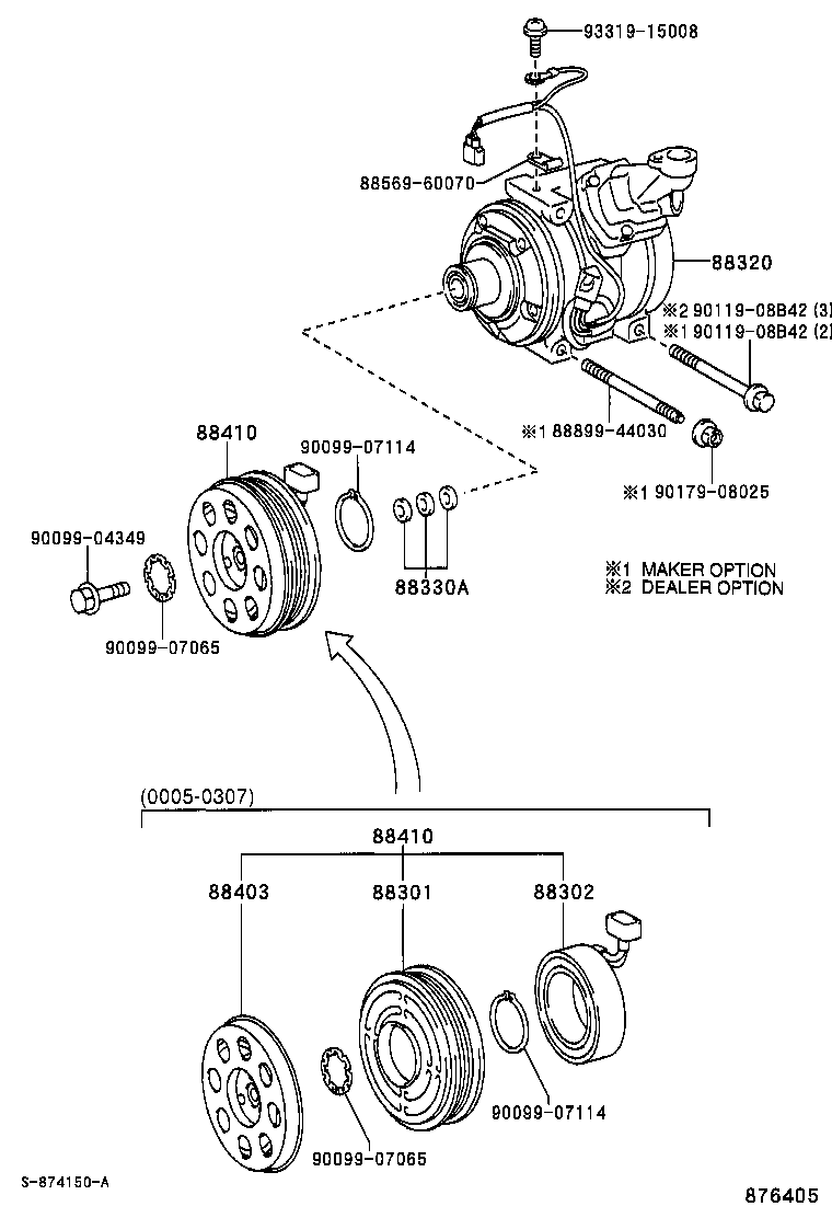 TOYOTA 88320-42100 - Compresor, climatizare aaoparts.ro