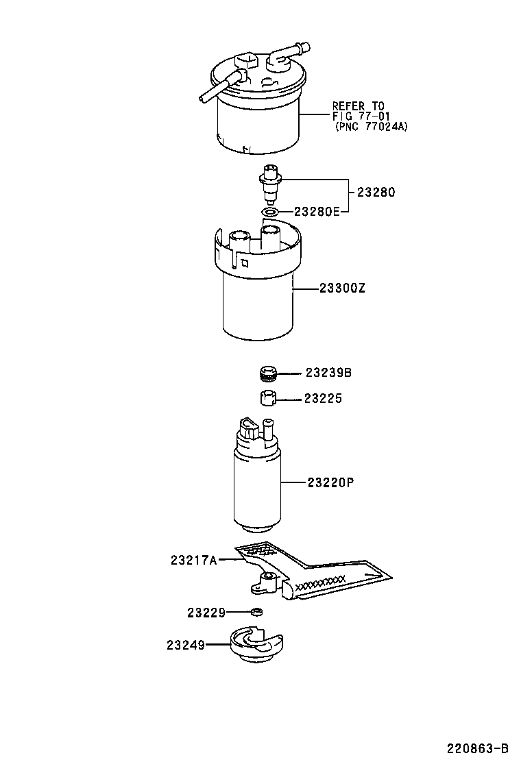 TOYOTA 23221-15030 - Pompa combustibil aaoparts.ro