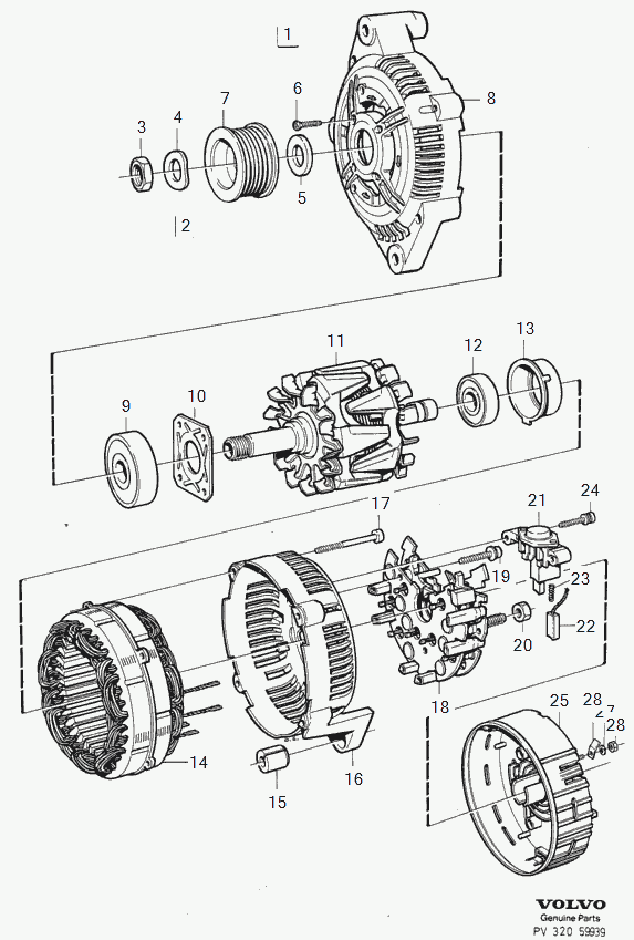 Volvo 9 130 274 - Generator / Alternator aaoparts.ro