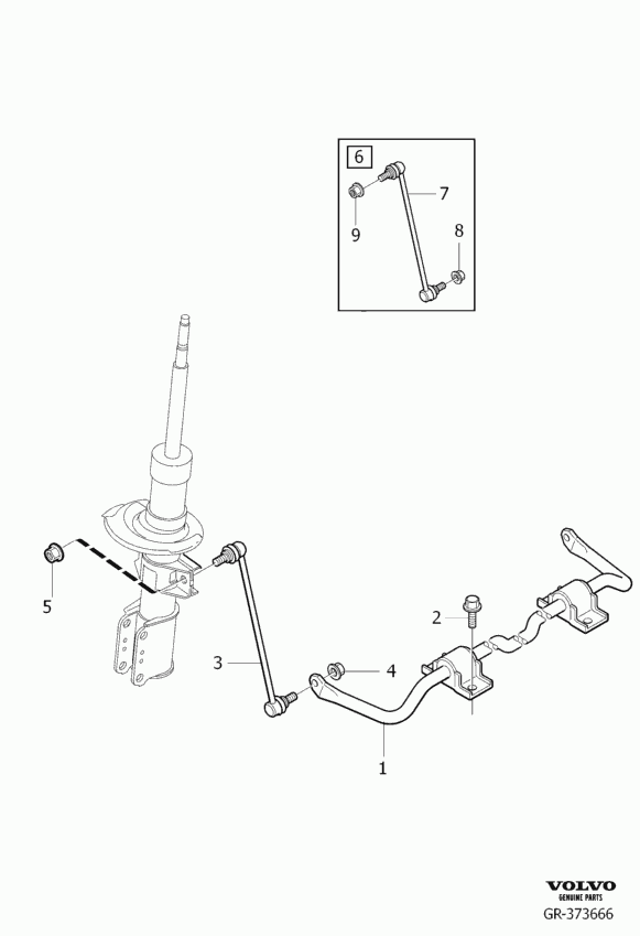 Volvo 31201602 - Brat / bieleta suspensie, stabilizator aaoparts.ro